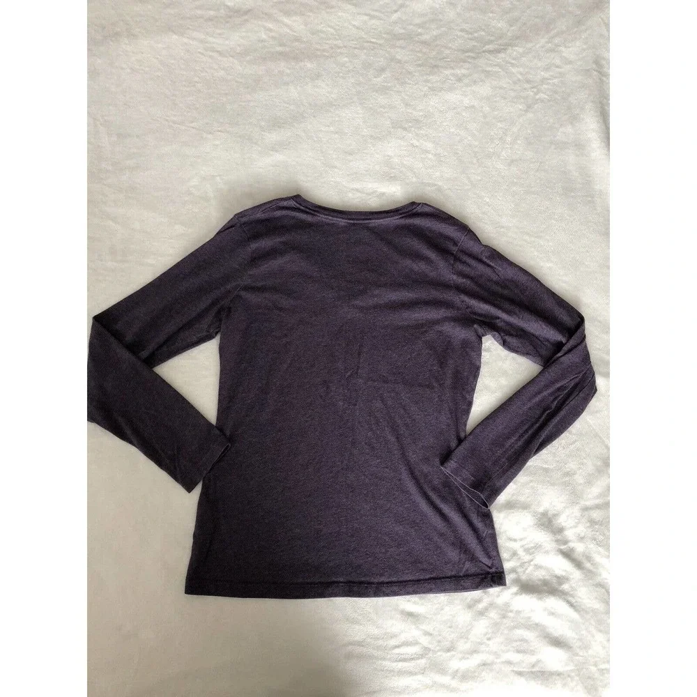 Women's Nike Dri-fit‎ Heathered Purple Long Sleeve Shirt Size Large Slim Fit
